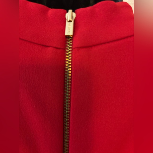 Macy's Red CALVIN KLEIN Keyhole Neck Sleeveless Fitted Sheath Dress Size 2 - Picture 6 of 10